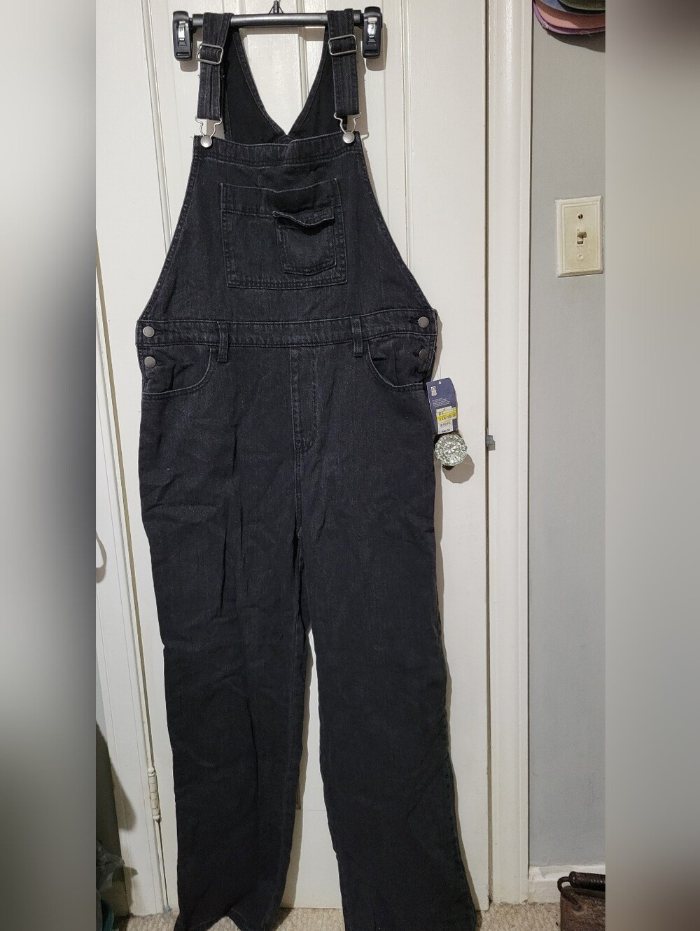 Universal Thread Black Denim Overalls